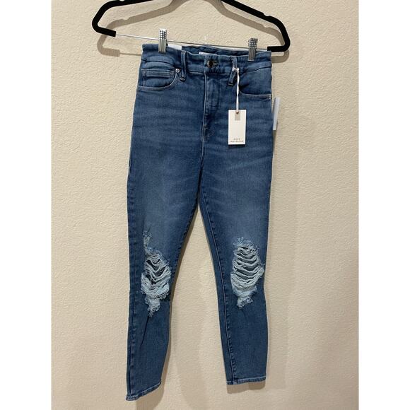 Good American Good Waist Crop Jeans Size 26 New with Tags - Picture 4 of 10